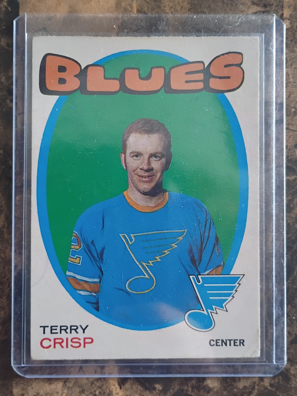1970-71 O-Pee-Chee Terry Crisp St. Louis Blues Card